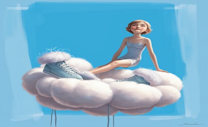 on cloud shoes