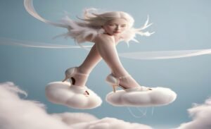 women on cloud shoes