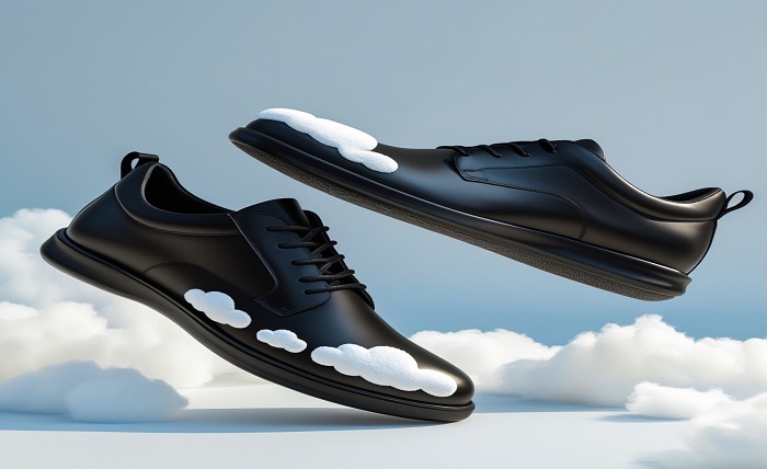 on cloud black shoes